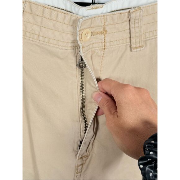 Polo Ralph Lauren Cargo Shorts‎ Mens 35 x 10 Beige Flat Baggy Preppy Coastal - Picture 5 of 12